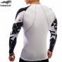 TUNSECHY Fashion Brand Fitness 3D Prints Long Sleeves T-Shirt Men Bodybuilding Compression Crossfit T-Shirt Wholesale And Retail
