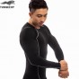 TUNSECHY Brand Long Sleeve T-Shirt Men Round Collar Compression Tight T-Shirt Wholesale And Retail Free Transportation