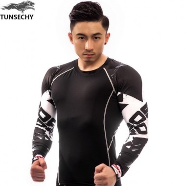 TUNSECHY Compression Shirts 3D Teen Wolf Jerseys Long Sleeve T Shirt Fitness Men Crossfit T-Shirts Tights Brand Clothing