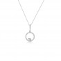 New Pendants Stylish Circle Necklace Rose Gold S925 Silver Chain Necklace For Women Fine Jewelry