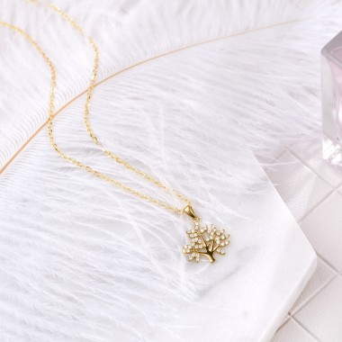 2019 New Fashion Silver S925 Tree Necklace Jewelry Pendant Necklaces For Women Silver Fashion Accessories