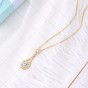 New Arrival Fashion Silver S925 Necklace Water Drops jewelry Pendant Necklaces For Women Silver Fashion Jewelry
