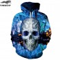 TUNSECHY Hot Hoody Blue 3D Skull Hoodies Men Women Fashion Winter Spring Sportswear Hip Hop Tracksuit Brand Hooded Sweatshirt