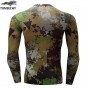 Hot Sell New Fashion Brand Fitness Compressed T-Shirt Fitness To Join 3D Long Sleeve T-Shirt Man Clothes Wholesale And Retail
