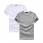 Pioneer Camp 2-Pack Promoting Tshirt Men Brand-Clothing Short Sleeve Solid T-Shirt Male Casual Tshirt Fashion Mens