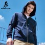 Pioneer Camp New Spring Hoodies Men Brand-Clothing Casual Solid Hooded Sweatshirt Male Top Quality Black Dark Blue AWY701206