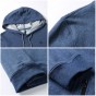 Pioneer Camp New Solid Hooded Sweatshirt Men Brand-Clothing Fashion Dark Blue Tracksuit Male Quality Casual Hoodies AWY702374