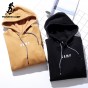 Pioneer Camp Solid Winter Thicken Fleece Hooded Hoodies Men Brand Clothing Warm Quality Sweatshirt For Men 100% Cotton AWY702307