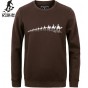 Pioneer Camp Autumn Winter Fleece Printed Winter T Shirt Men Brand Clothing Fashion Male Thick T Shirt Quality Tshirt 305114
