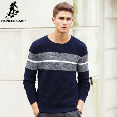 Pioneer Camp 2018 New Spring Autumn Brand Clothing Men Sweaters Pullovers Knitting Fashion Designer Casual Man Knitwear 611201