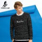 Pioneer Camp Fashion Embroidery Sweater Men Brand-Clothing Casual Dark Grey Pullovers Male Top Quality Knitted Sweater AMS705202