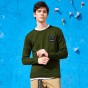 Pioneer Camp New Arrival Autumn Sweaters Men Brand Clothing Letter Printed Casual Pullover Male Quality Blue Green AMS705188