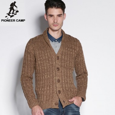 Pioneer Camp.Free Shipping!2017 Autumn New Fashion Mens Cardigan Sweater Casual Mens Coat Cardigan Cotton Men Knitwear Sweater