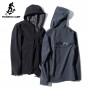 Pioneer Camp New Arrival Soft Shell Jacket Men Brand Clothing Waterproof Fleece Warm Hooded Coat Male Quality Stretch AJK701310