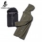 Pioneer Camp Long Waterproof Thicken Warm Fleece Jacket Men Brand Clothing Casual Winter Coat Male Top Quality Stretch AJK702406