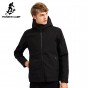 Pioneer Camp Hooded Waterproof Jacket Men Brand Clothing Windbreaker Casual Solid Soft Shell Coat Male Black Grey AJK702377