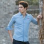 Pioneer Camp 2017 Spring New Fashion Mens Shirts Blue Thin 100%Cotton Long Sleeve Men Work Shirt Casual Imported Clothing 666205