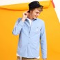 Pioneer Camp New Arrival Solid Casual Shirt Men Brand Clothing 100% Cotton Social Shirt Male Top Quality Blue Grey ACC701323