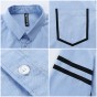 Pioneer Camp New Casual Shirt Men Brand Clothing Fashion Long Sleeve Social Shirt Male Quality 100% Cotton Grey Blue ACC701044
