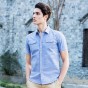 Pioneer Camp 2017 Summer Denim Shirt Men Cotton Soft&Amp;Comfortable Men Shirt Jeans Straight Light Blue Casual Shirt Male 555002