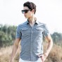 Pioneer Camp 2017 Summer Denim Shirt Men Cotton Soft&Amp;Comfortable Men Shirt Jeans Straight Light Blue Casual Shirt Male 555002