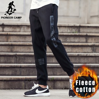 Pioneer Camp New Thick Hip Hop Joggers Men Brand Clothing Casual Male Trousers Quality Fleece Winter Pants Men Sweatpants