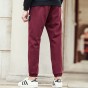 Pioneer Camp Wine Red Casual Joggers Men Brand Winter Autumn Thick Fleece Trousers Fashion Pants Quality Male Sweatpants 699083