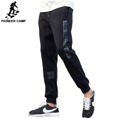 Pioneer Camp Brand-Clothing Casual Pants Men Top Quality Male Fashion Sweatpants Black Print Joggers Pants For Men 622136