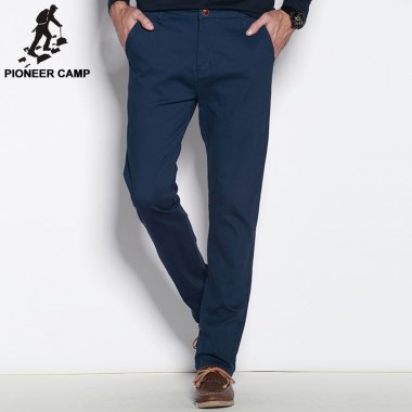 Pioneer Camp Thick Autumn Spring Casual Pants Men Brand Clothing High Quality Cotton 2018 New Fashion Male Business Trousers