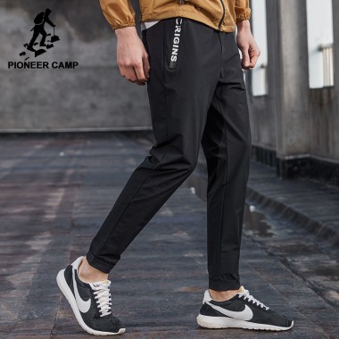 Pioneer Camp Thin Summer Casual Pants Men Brand Clothing Black Slim Fit Joggers Male High Quality Breathable Trousers AXX701002