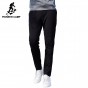 Pioneer Camp Knitted Pants Men Brand Clothing Solid Drawstring Trousers Straight Casual Quality Pants For Men Black AZZ701213