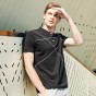 Pioneer Camp New Fashion Black Polo Shirts Men Brand Clothing Short Sleeve Polo Male Quality Stretch Casual Polo ADP705057
