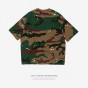 INFLATION 2018 New Men Camouflage Short Sleeve T-Shirt Male Fashion Casual High Street Hip Hop Loose Tees Oversize Tshirt 8247S
