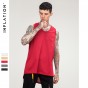 INFLATION Oversized Tank Top Mesh Casual Dress Sleeveless For Men Longline Vest Mens Hip Hop Streetwear Brand Clothing 8179S