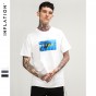 INFLATION 2018 Spring Summer New Collection Custom Men T-Shirt Funny Tee Hip Hop Fashion Mens T-Shirt Boys Tee 8271S