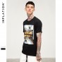 INFLATION Summer Style 2018 Graphic Print Men Music T Shirts Cotton Short Sleeve O-Neck Tee Shirt Hip Hop Rap Men T-Shirt 8255S