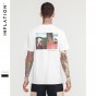 INFLATION 2018 Summer Famous Brand T Shirts Cotton Short Sleeve Casual T-Shirt Women/Men Print Tops &Amp; Tees 8218S