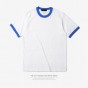INFLATION 2017 New Style Men Hiphop Plain Color T-Shirts Fake Two Piece T Shirt 100% Cotton Summer Style Short Sleeve Tee