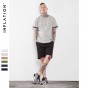 INFLATION 2017 New Style Fake Two Piece T Shirt Men Hiphop Plain Color T-Shirts Summer Style Short Sleeve 100% Cotton