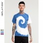INFLATION 2018 Men'S Summer Handmade Tie Dye T Shirt Fashion Colorful Tops Hipster Skateboard Men/Women Top Tees T-Shirt 8107S