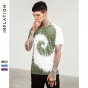 INFLATION 2018 Men'S Summer Handmade Tie Dye T Shirt Fashion Colorful Tops Hipster Skateboard Men/Women Top Tees T-Shirt 8107S
