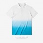 INFLATION 2017 New Summer Diy Tie Dye Men'S Classic Tshirt Short Sleeve Turn-Down Collar Uniforms Plain Color Cotton T Shirt