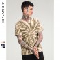 INFLATION Tie Dyed Short Sleeve T-Shirt Fashion Men Streetwear Brand Cotton T-Shirt 2018 Summer Tops &Amp; Tees 8113S