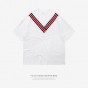 INFLATION Oversized V Stripe T-Shirt 2018 Summer Mens Casual T Shirt Streetwear Brand Clothing Man'S Loose Top Tee 8198S