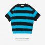 INFLATION 2018 Spring Summer Mens Short Sleeve Knitted Striped Male Fashion Streetwear Mens Sweater Brand Clothing 8167S