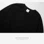 INFLATION 2017 Autumn Tshirt Cotton O-Neck Streetwear Full Sleeve Length T-Shirt Men Solid Color Hip Hop T-Shirt 074W17