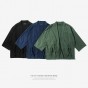 INF Mens | 2016 New Fashion Streetwear Mens Kimono Japanese Shirt Hemp Men Shirt 003W16