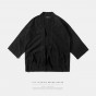 INF Mens | 2016 New Fashion Streetwear Mens Kimono Japanese Shirt Hemp Men Shirt 003W16