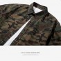 INFLATION 2017 Autumn &Amp; Winter New Man Denim Shirts Mens Hip Hop Military Style Mens Shirts Long Sleeve Hiphop Streetwear Shirts