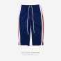 INFLATION 2017 New Autumn Men Straight Cropped Male Streewear Pants Side Stripe Contrast Color Cotton Casual Sweatpants 351W17